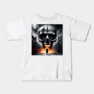 Nothing escapes the persecuting evil...the fire will consume you Kids T-Shirt